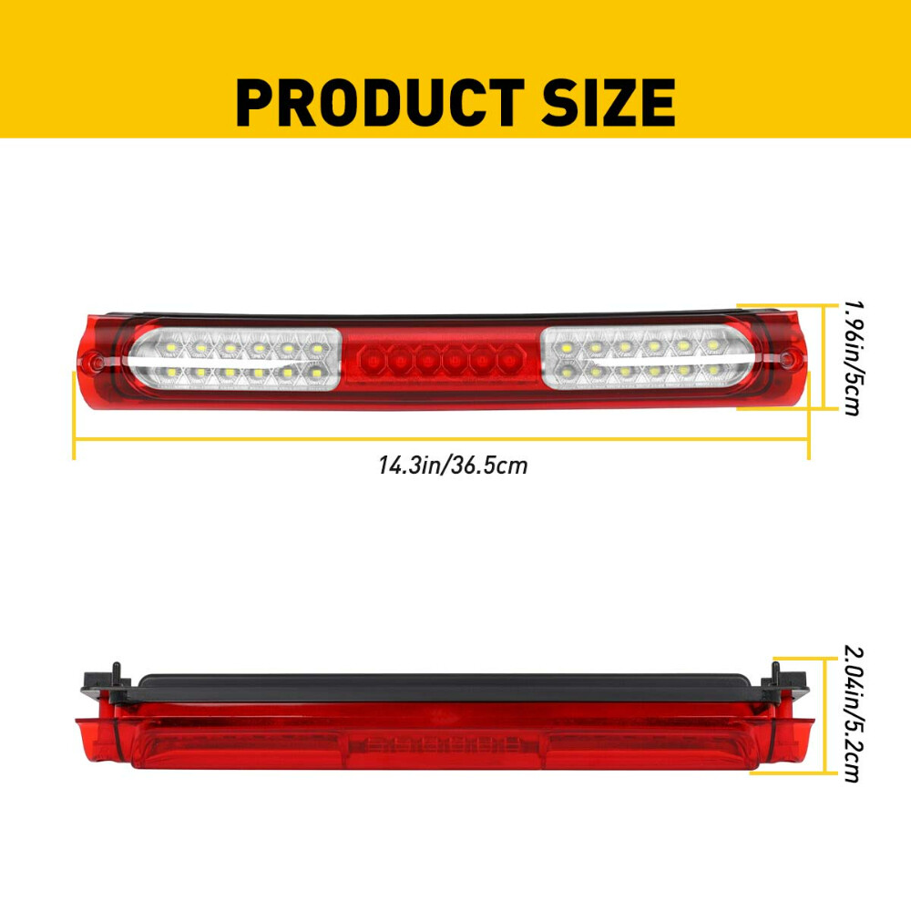 FOR 2000 - 2005 FORD EXCURSION LED 3RD THIRD REAR CETER BRAKE CARGO LAMP LIGHT