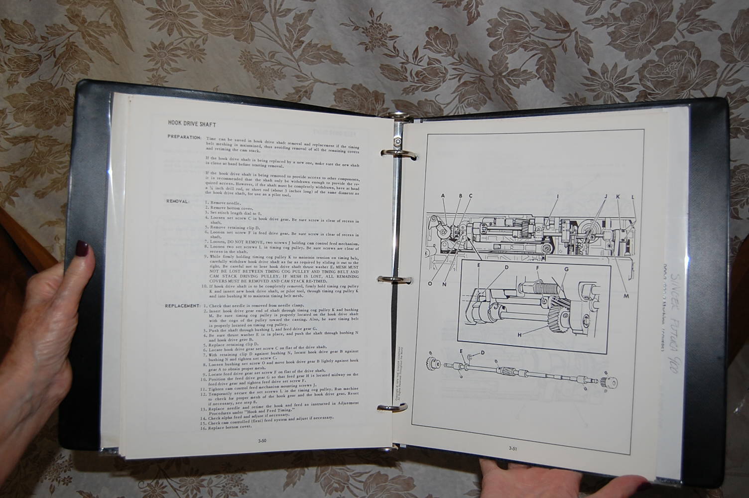 Professional Service Manual on CD for Singer 900 and 920 Futura Sewing Machines