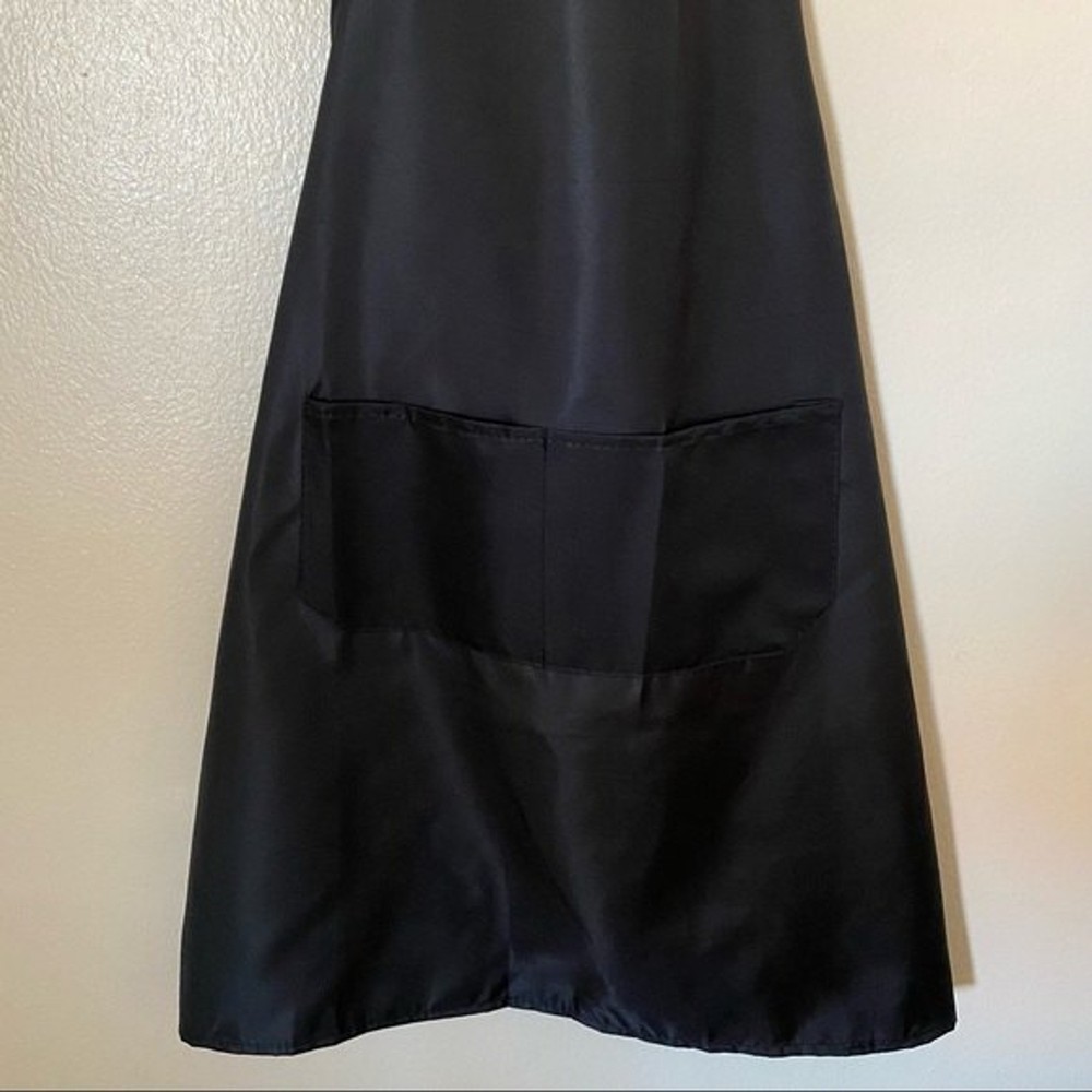 Solid Black Cooking Baking Kitchen Restaurant Apron