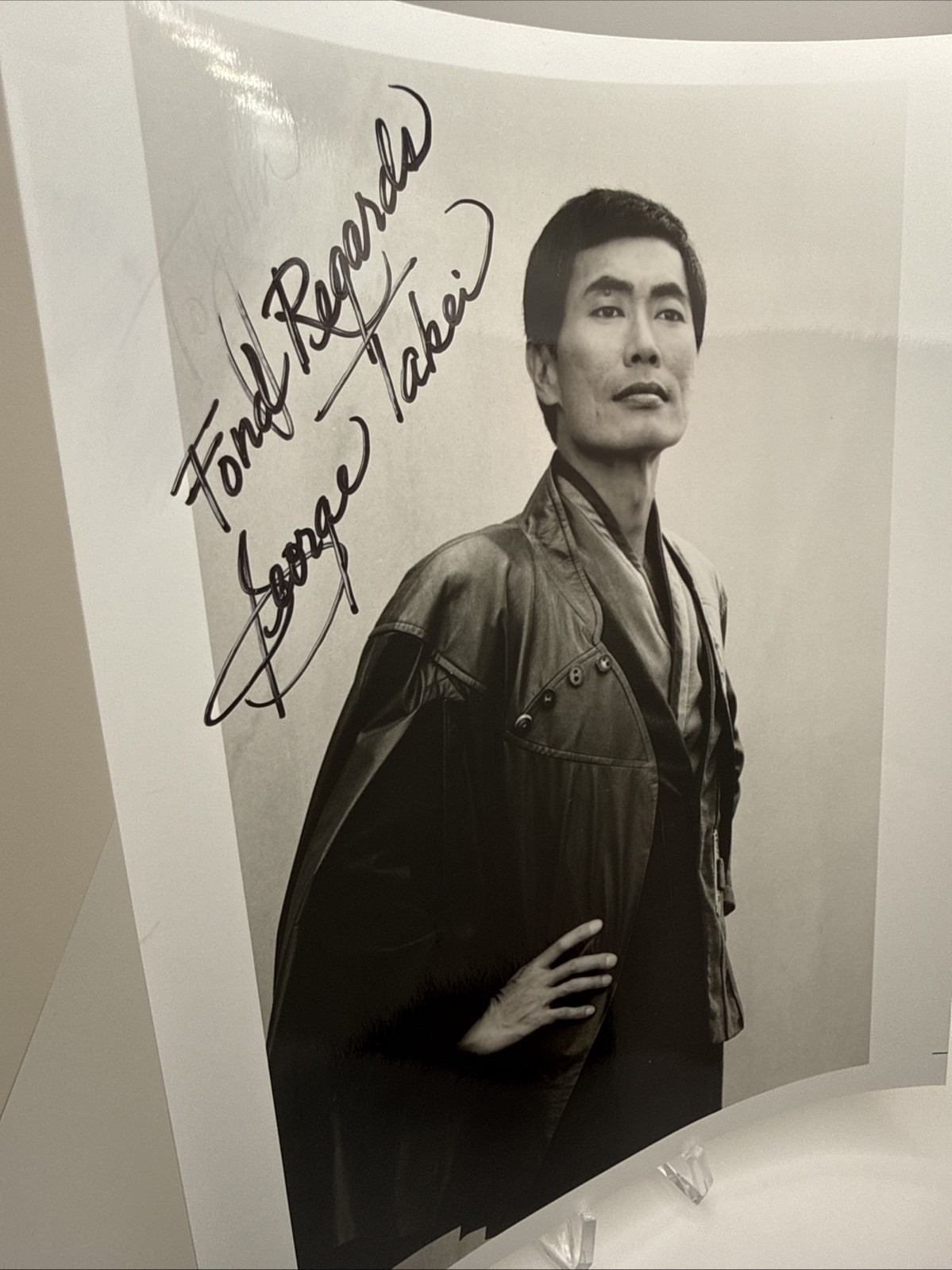 STAR TREK George Takei Autograph - SULU Autograph 1980's