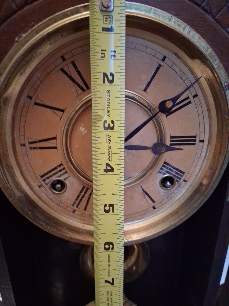 Antique E Ingraham Parlor Gingerbread Mantle Clock Working. Beautiful