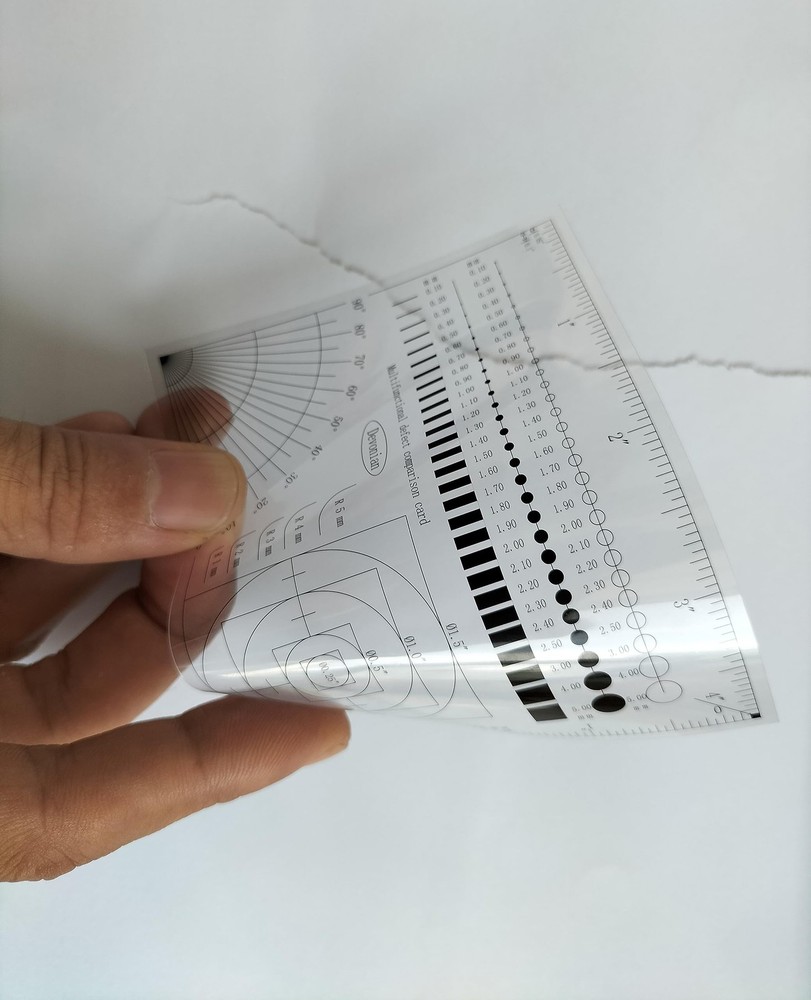 Multi-Function Inspection Gauge - Crack/Scratch/Angle Measurement Tool for Su...