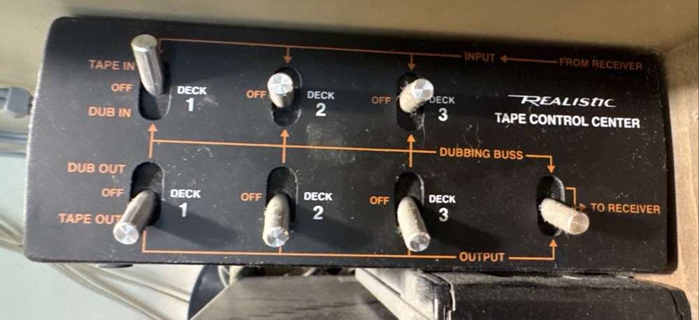 Realistic tape control center / switchbox