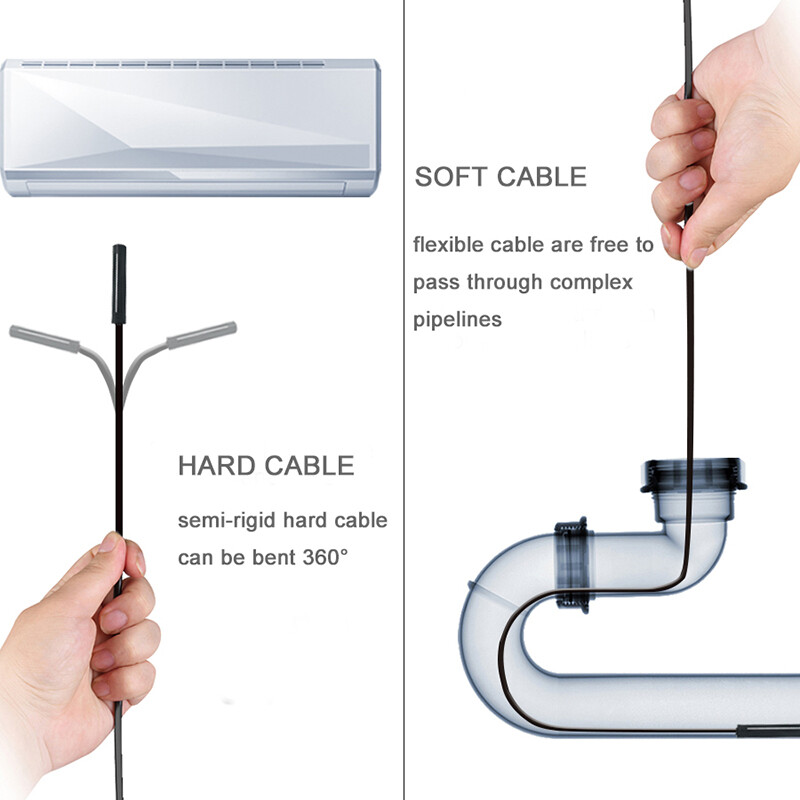 HD 8 LED Endoscope Borescope Inspection WiFi Camera Scope For iPhone Android PC