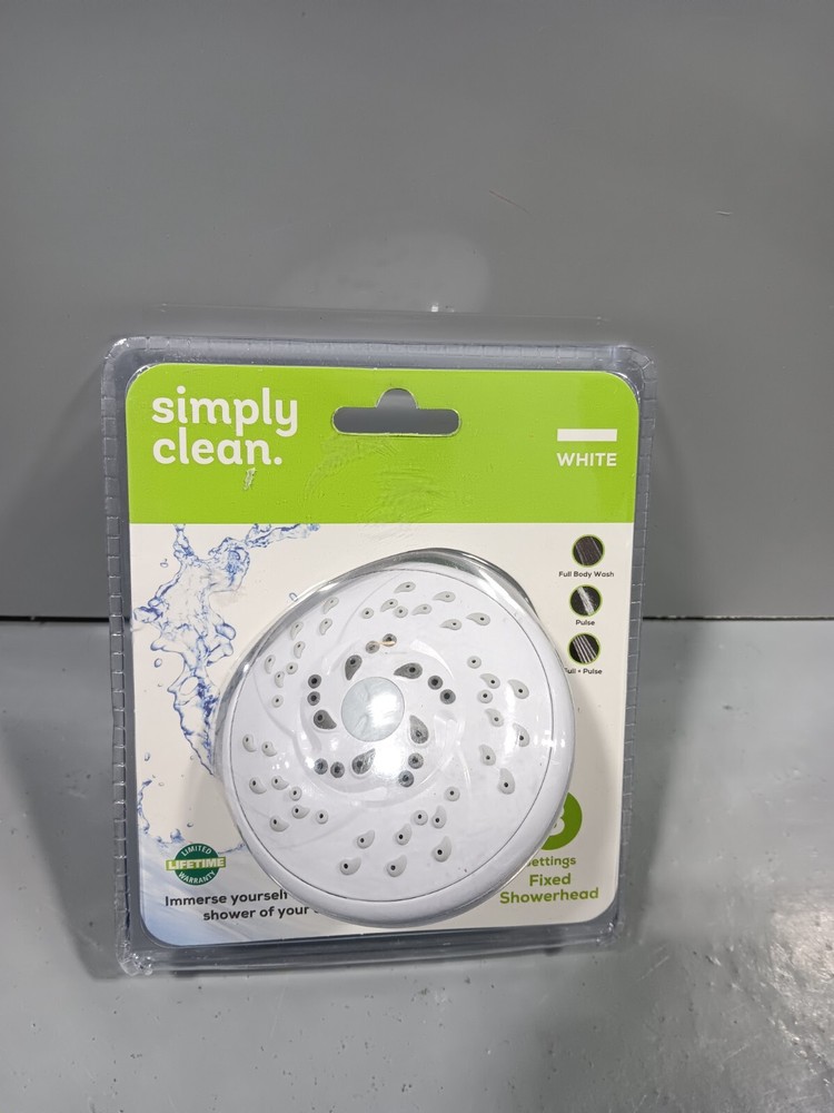 SIMPLY CLEAN 3 SETTINGS FIXED SHOWERHEAD