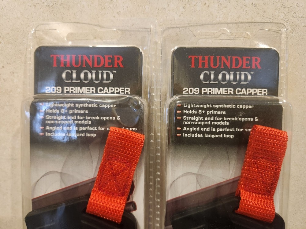 (2) Thunder Cloud 209 Inline Muzzle loader Primer Capper by Allen, holds 8+