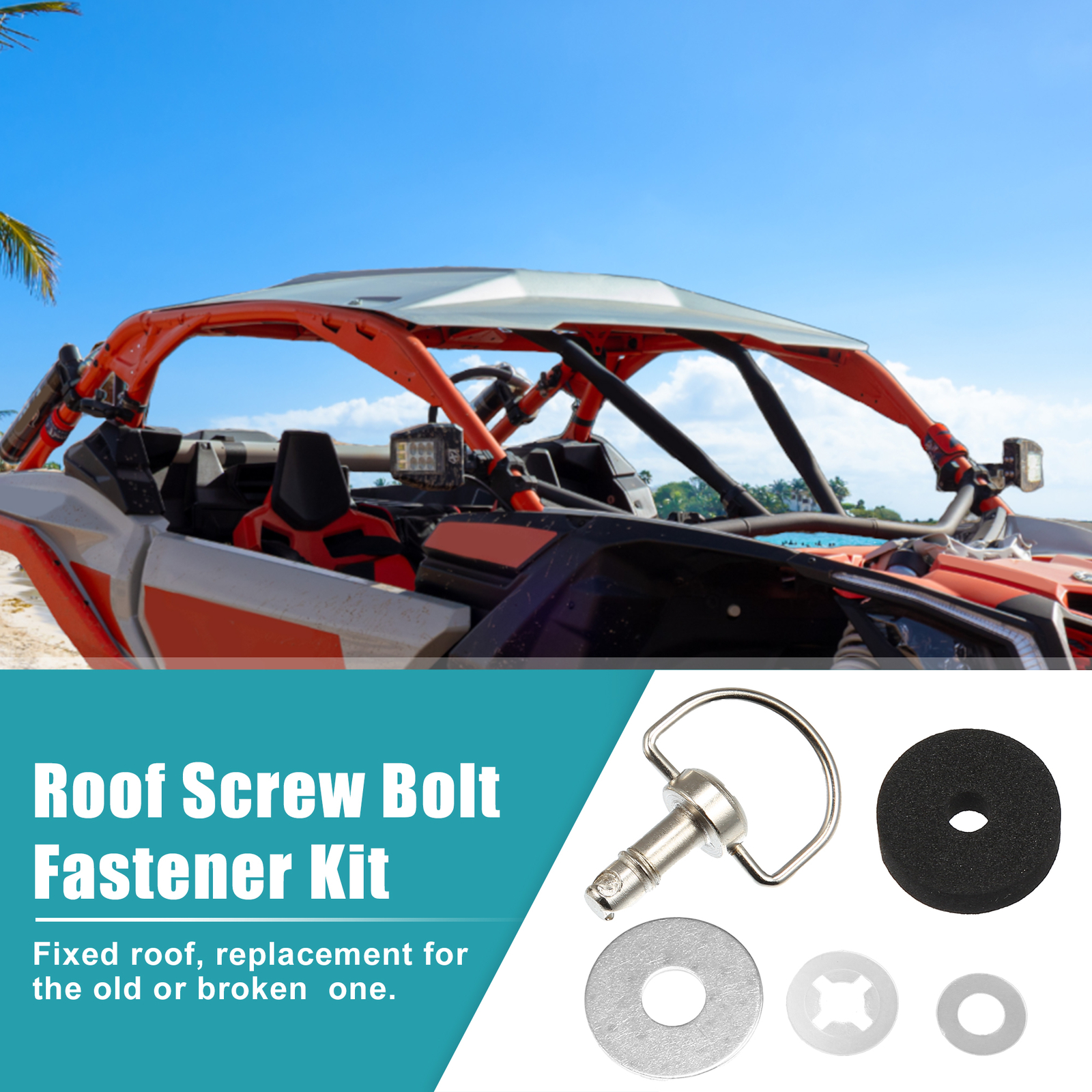 Pack (1) Roof Pins Quick Release Bolts Set for Can Am X3/ X3 Max