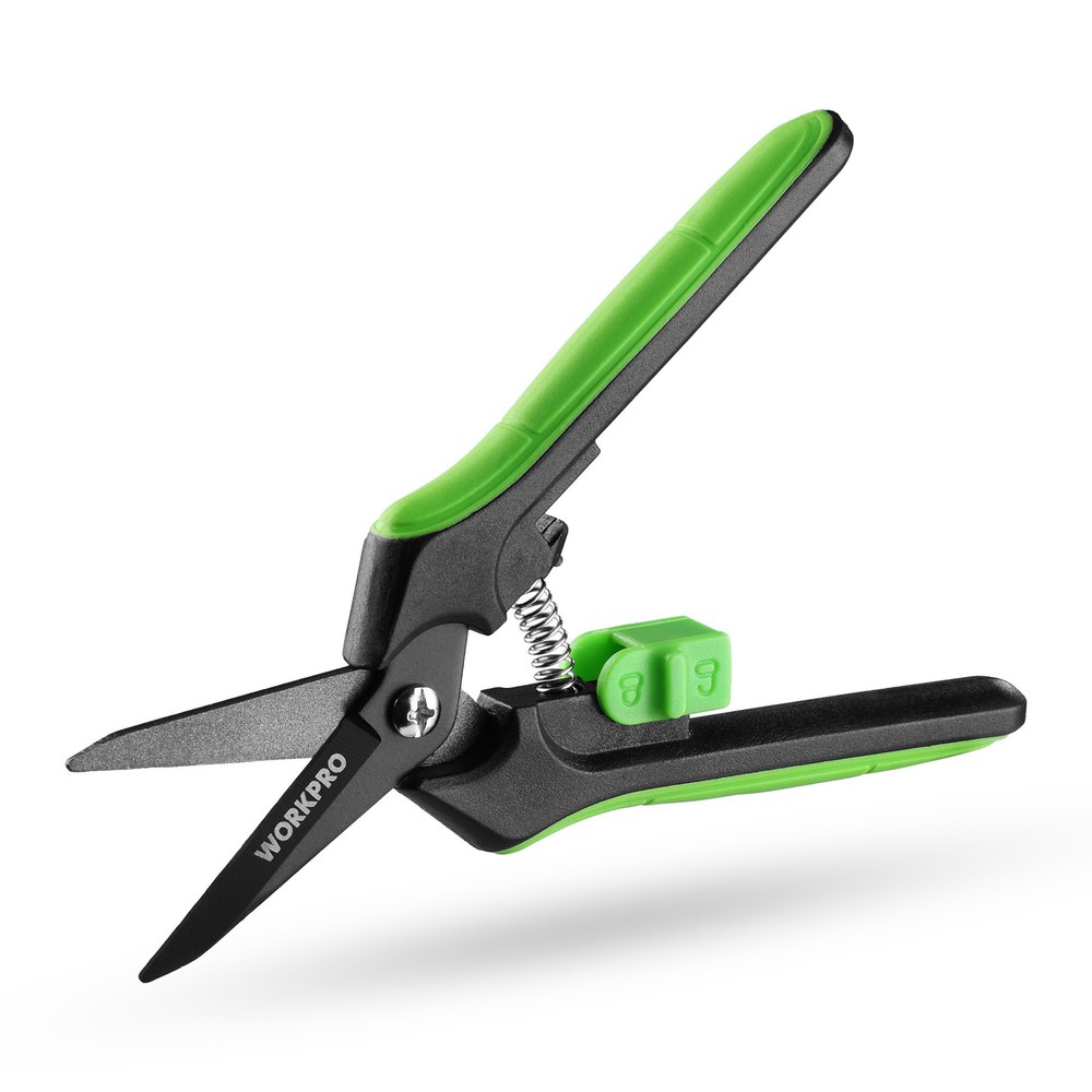 WORKPRO 6-Inch Pruning Shears Sharp Gardening Scissors for Precise Cuts Steel