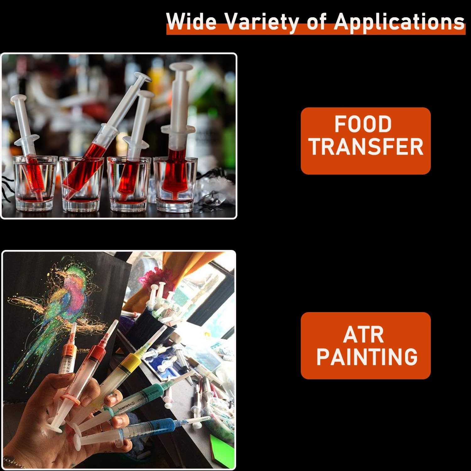 10 Pack 3ml/cc Disposable Luer Lock Lab Syringes with 23Ga 1.5 Inch Needle , Ind