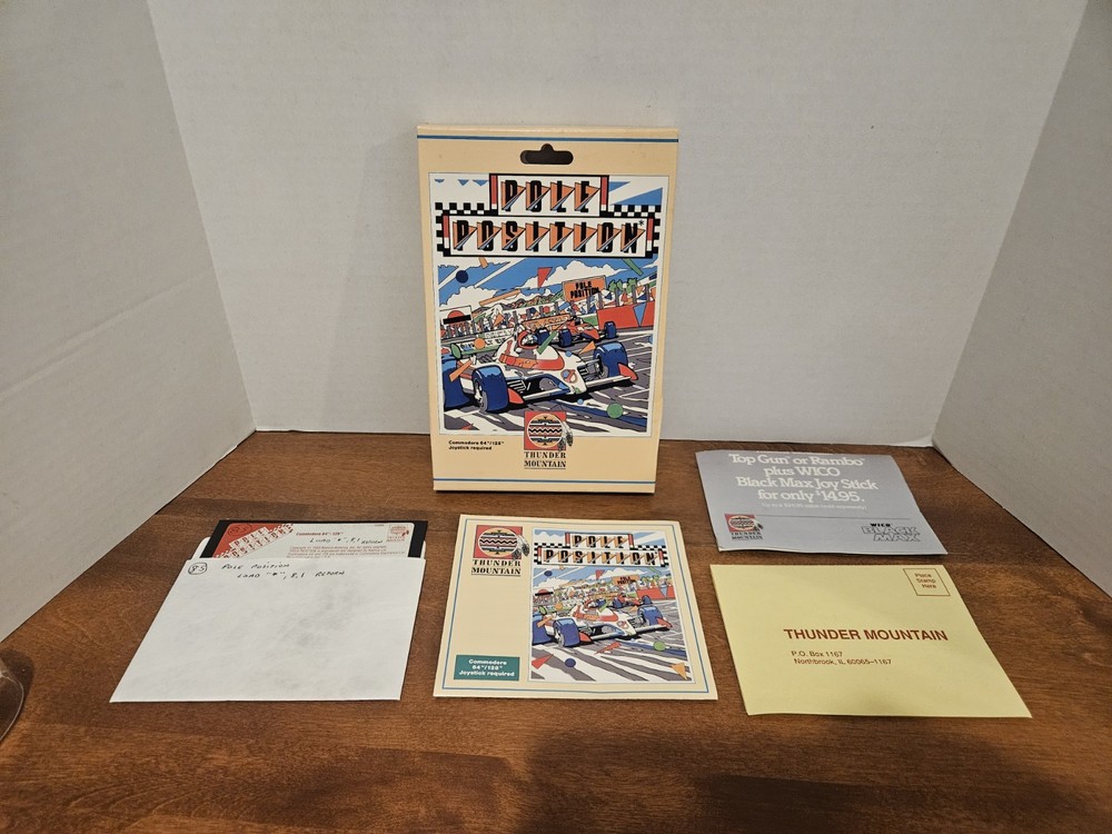 Pole Position by Thunder Mountain for Commodore 64/128 CIB