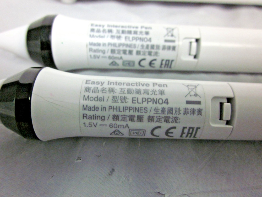 EPSON ELPPN04 Blue & Orange interactive pens for projectors IN CASE