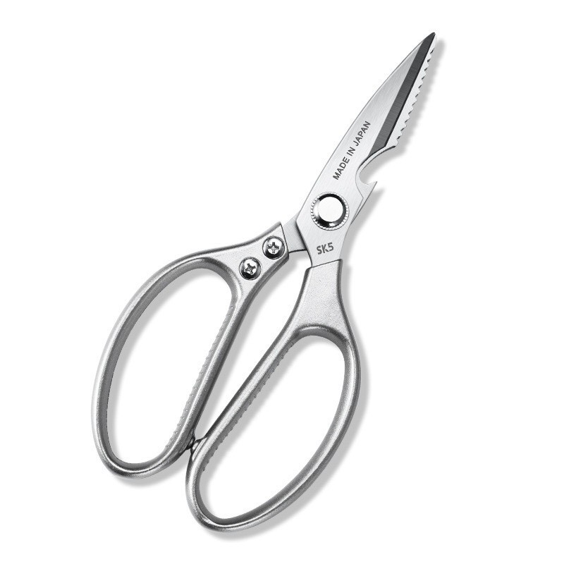 Silver SK5 Powerful Kitchen Shears Multi Function Cuts Chicken Bones Meat Fish