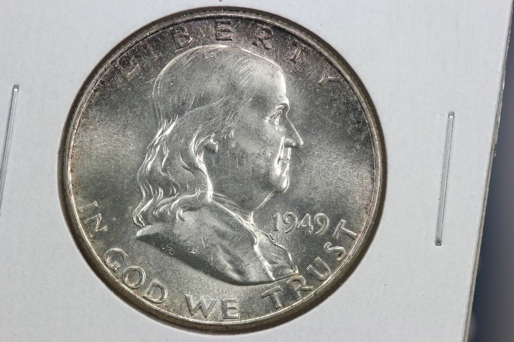 1949 Franklin Half Dollar Full Bell Lines 68AL
