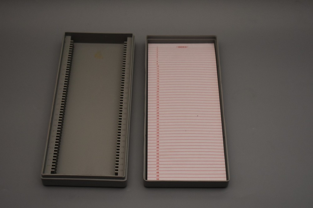Microscope Slide case box contain  50 Slide