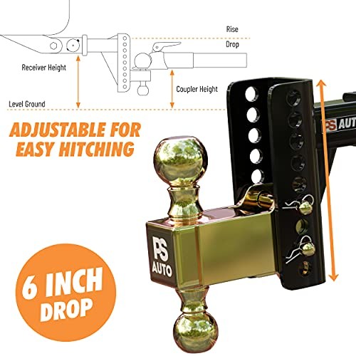 Adjustable Trailer Hitch – Trailer Hitch, Adjustable, Ball Mount Hitch - 2