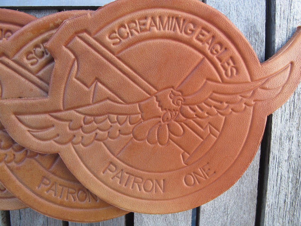 US Navy Screaming Eagles Patron One Leather Patch Clicker Embossing Plate