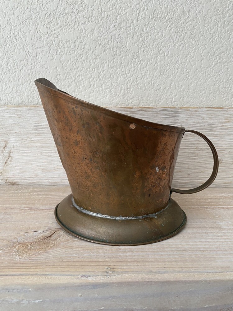Vintage Rustic Copper Bucket #B12