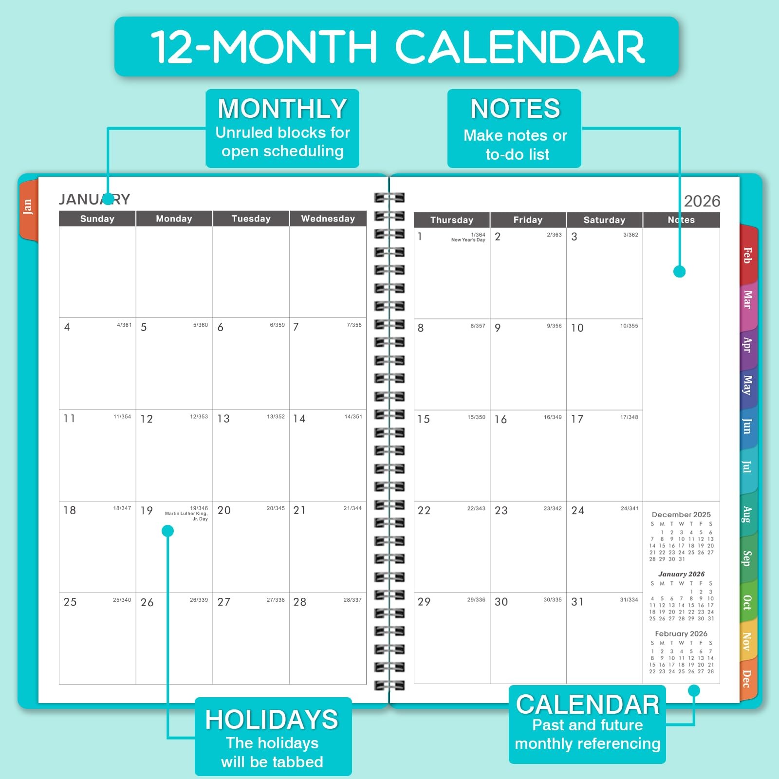 2026 Appointment Book/Planner - Weekly Appointment Book/Planner 2026, January...