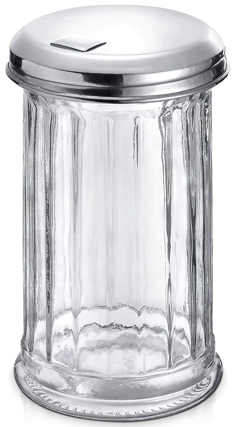 Glass Sugar Dispenser Container with Lid - Sugar Containers for Countertop Kitch