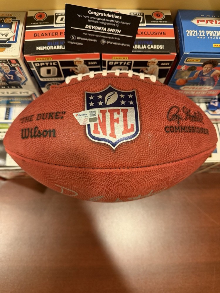 Devonta Smith Philadelphia Eagles Autographed Signed Wilson Football Fanatics