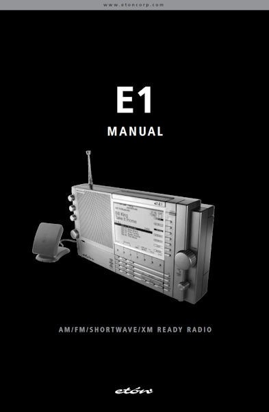 GRUNDIG ETON E1XM INSTRUCTION MANUAL