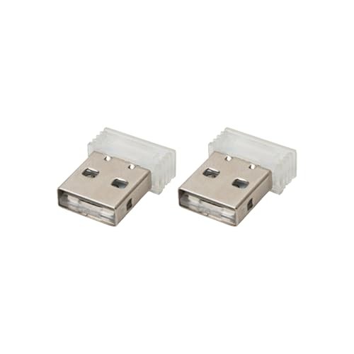 2 PCS USB LED Car Interior Atmosphere Lamp, Touch switching between 7 colors