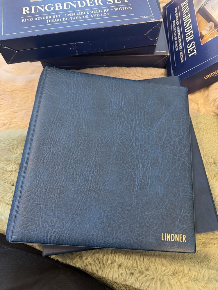Lindner 18-ring Binder and Slipcase, BLUE ONLY