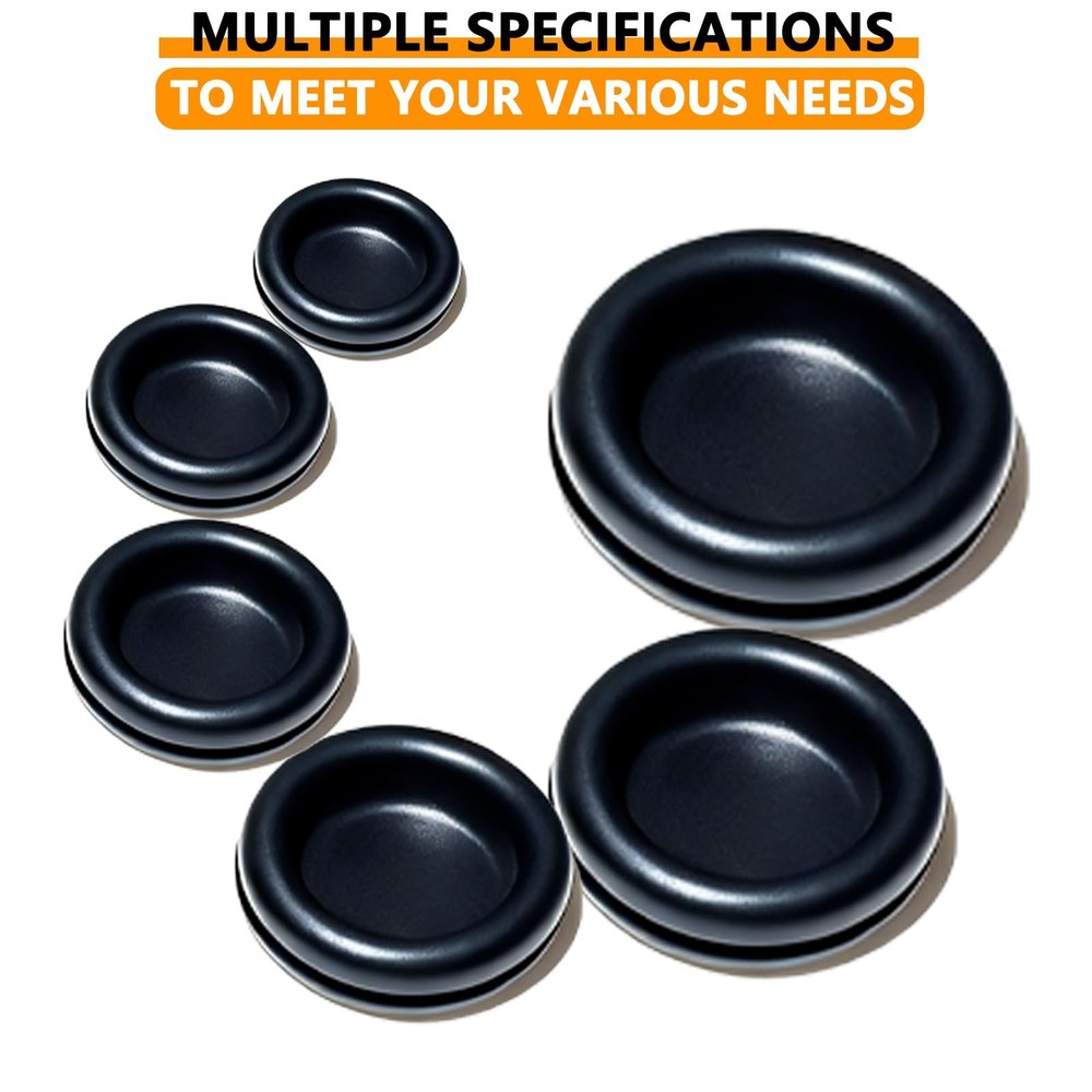 Rubber Grommet Kit 70 Pack - 7 Sizes Firewall Hole Plugs Rubber...