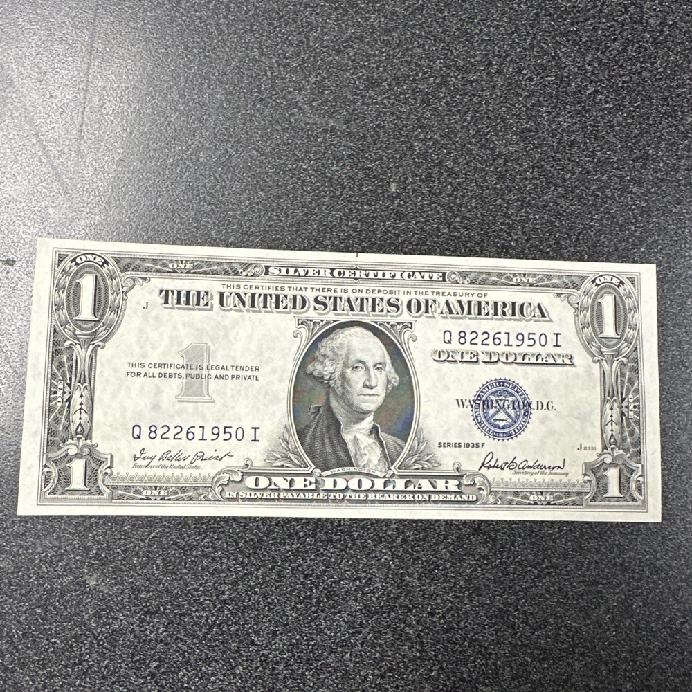 U.S. $1 Silver Certificate 1935F Uncirculated