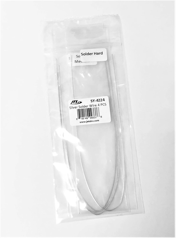 Assorted Silver Solder Wire Set with Extra Soft, Soft, Medium and Hard Grades