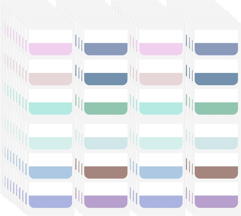 Large colored index tabs repositionable page markers