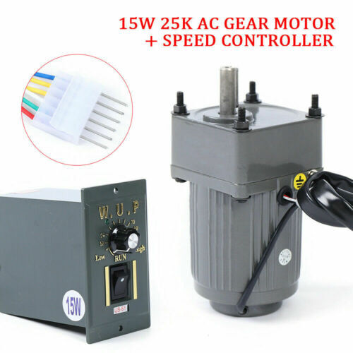 110V 15W 25K gear motor electric variable speed Reduction controller Reversible