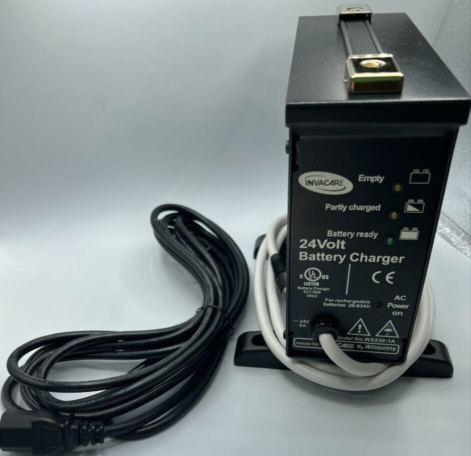 Invacare 8 Amp Offboard Wheelchair / Scooter Battery Charger #1123249