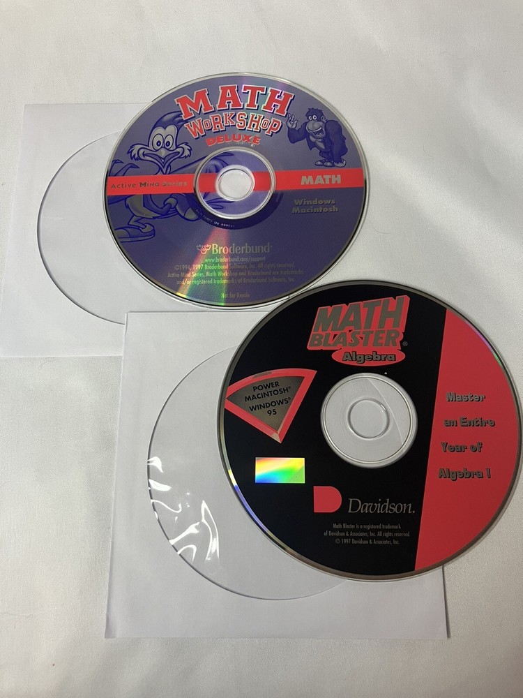 Davidson MATH BLASTER Pre-Algebra & Word Problems PC CD-ROM. Windows 95 PC