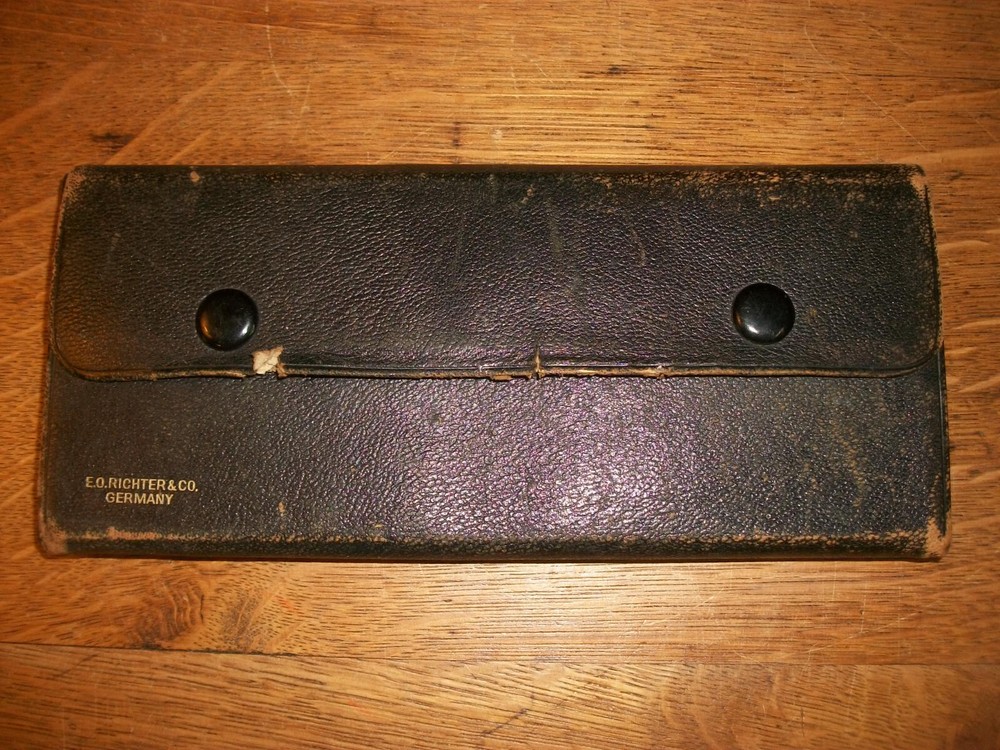 VINTAGE E.O. RICHTER & CO. GERMAN PRECISION DRAFTING DRAWING SET COMPLETE