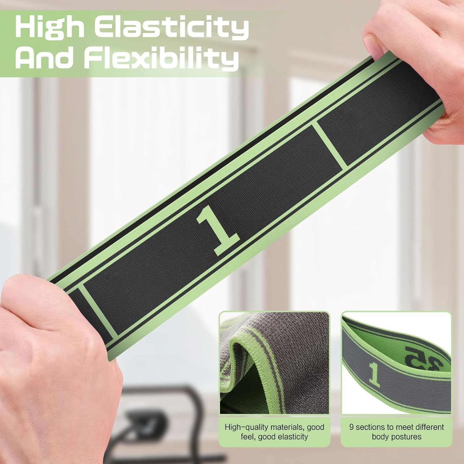 Stretch Band Strap Number Elastic Stretching Strap Exercise Bands Yoga Equipment