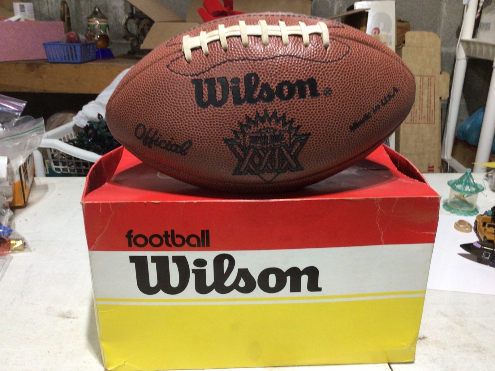 WILSON REPLICA SUPER BOWL 29 XXIX FOOTBALL IN ORIGINAL BOX POSSIBLY AUTOGRAPHED