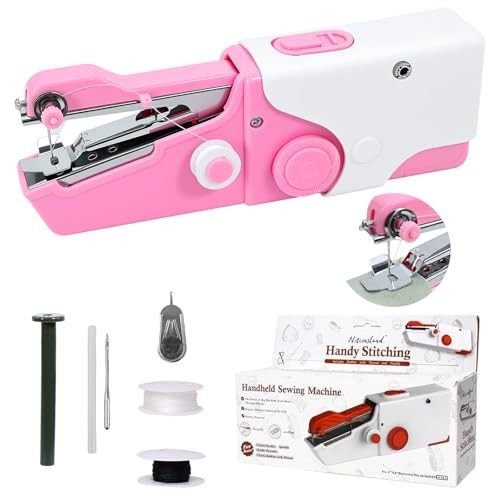 Mini Handheld Sewing Machine, Portable Electric Sewing Machine for Quick