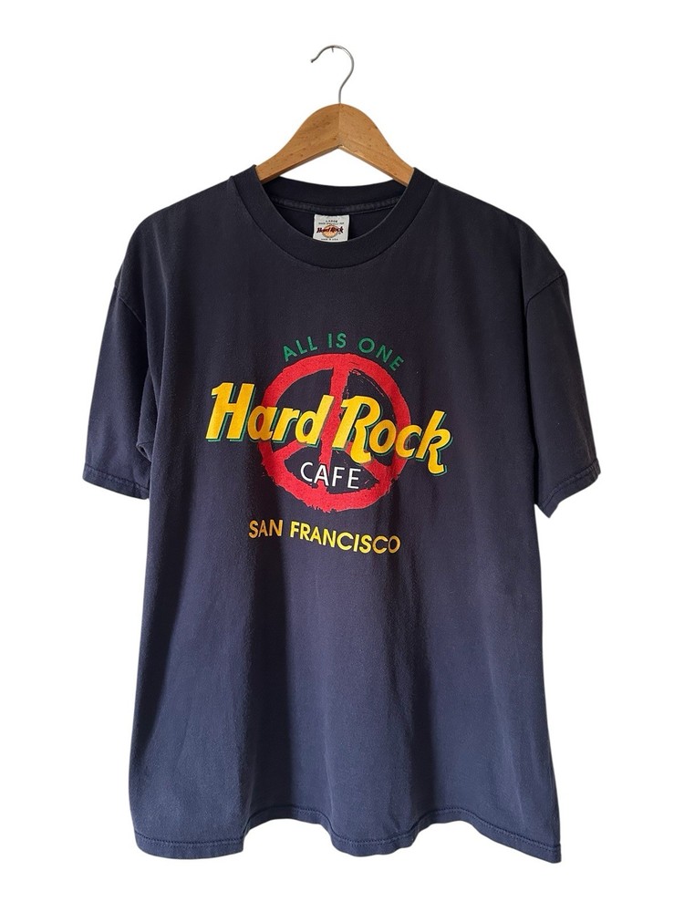 Vintage Hard Rock Cafe All Is One San Francisco Men’s Large Navy USA