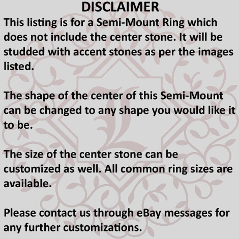 14K Yellow Gold Oval Cut Diamond Ring Semi Mount Setting 0.10 Carat Size 6 7 8