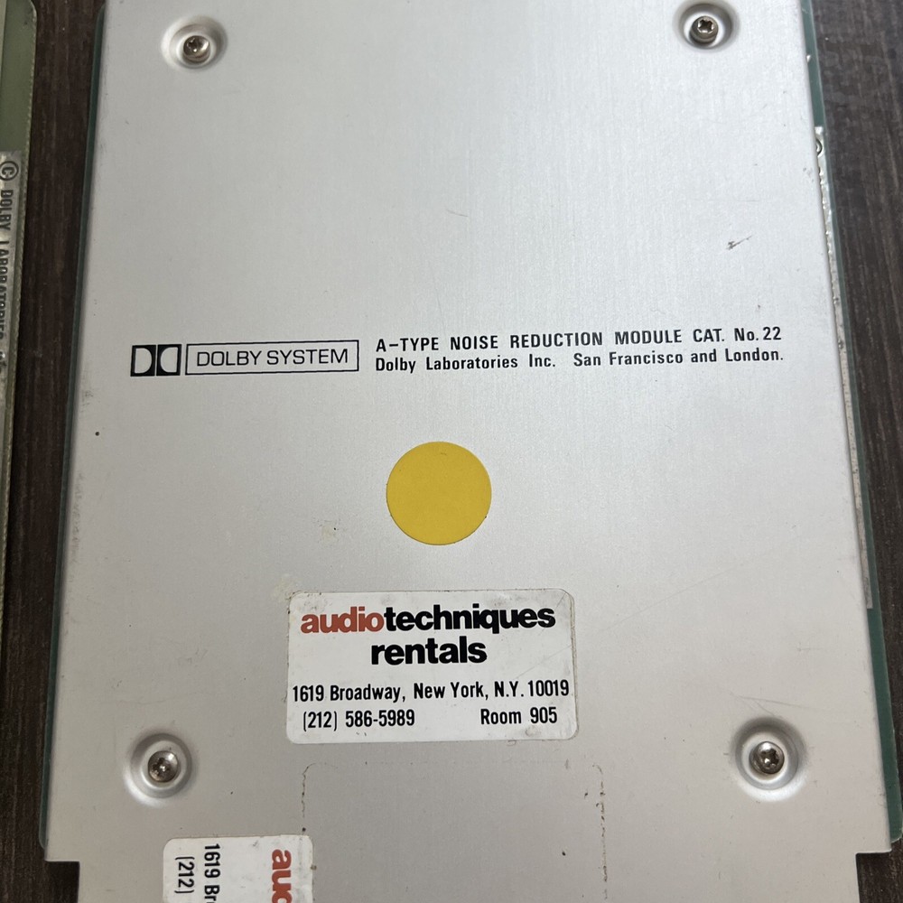 ONE Dolby Type A— Cat No. 22 Card Noise Reduction Module