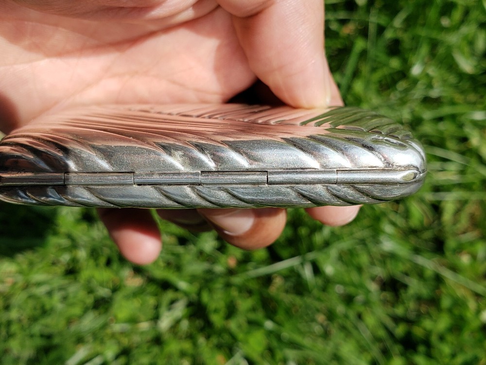 800 Silver Antique Cigarette Case