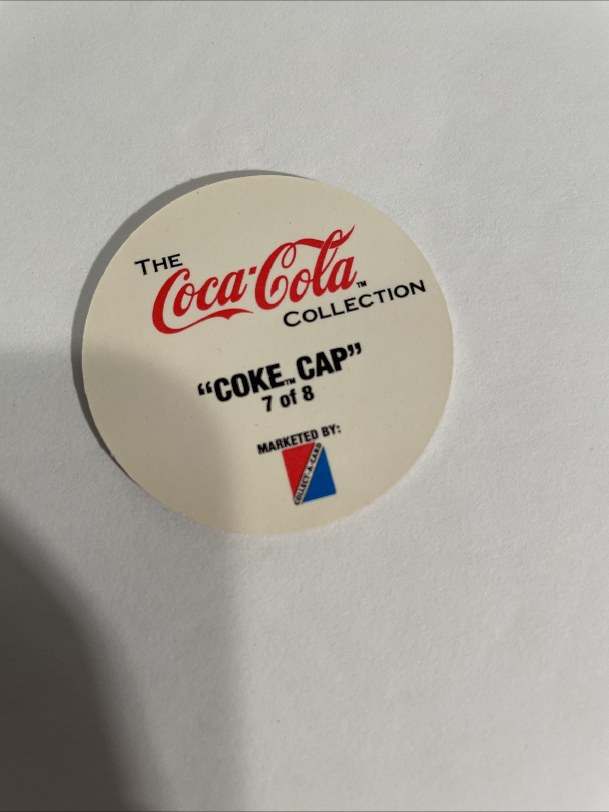 1993 Collect-A-Card - Coca Cola "Coke Cap" Pogs Series 1 - Set of 8 Complete Set