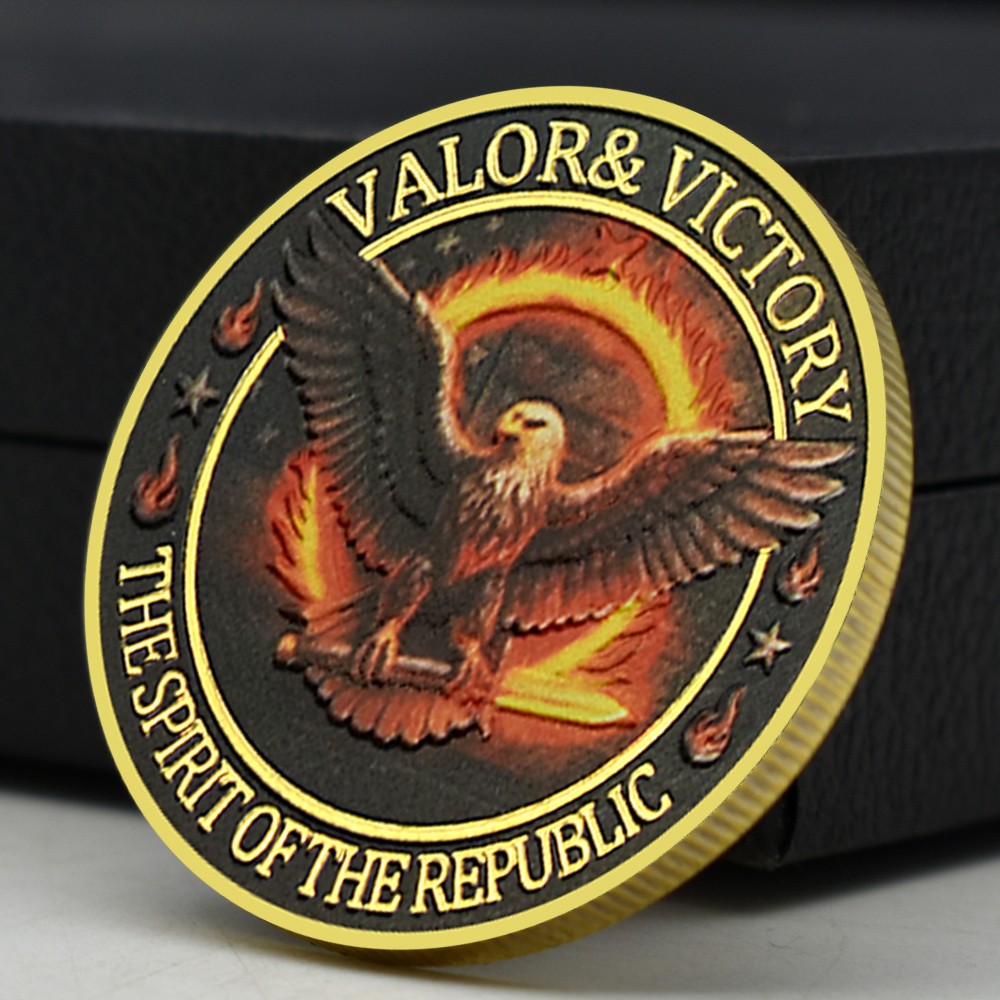 Valor & Victory - The Spirit of the Republic Challenge Coin Commemorative Medal