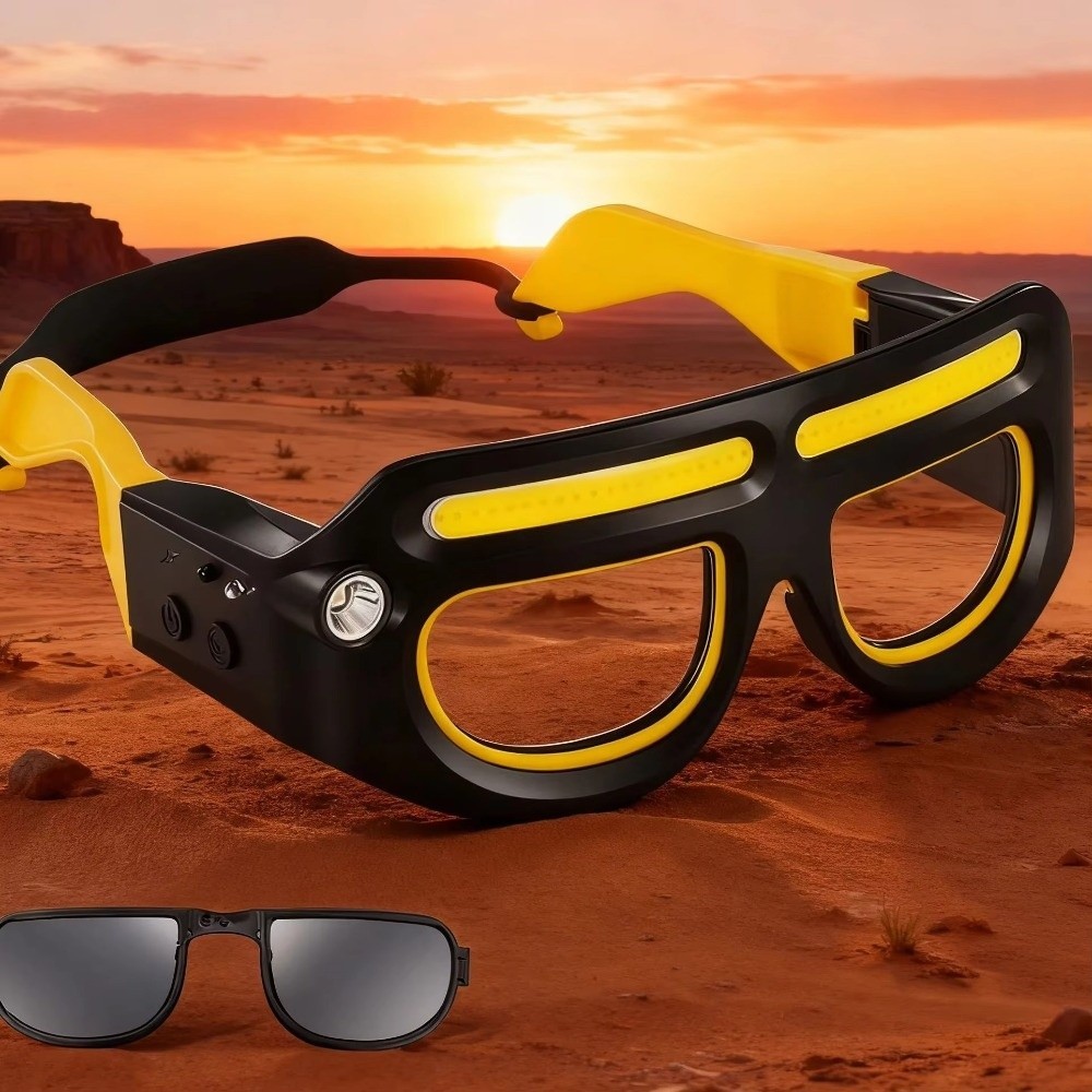 5 Modes LED Glasses Headlights Safety Eyeglass Lamp Work Lights Cycling