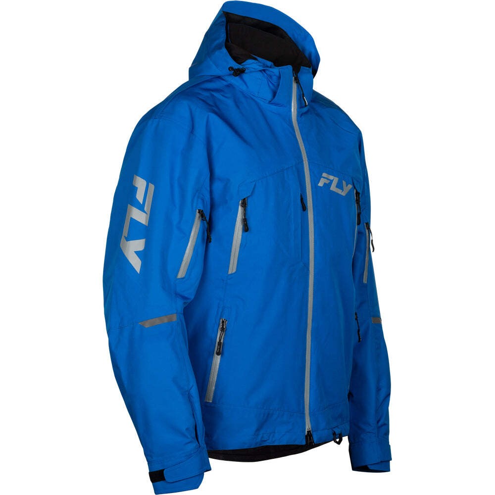 Fly Racing Incline Snowmobile Jacket Shell - Blue with Grey