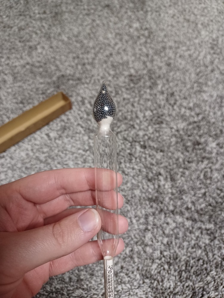 Vintage U.S. Custom House Hydrometer Proof & Tralle’s Scale Temp 60F