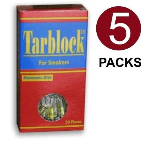 TARBLOCK Cigarette Filter Tips 5 Packs (150 filters) ~Free Shipping!