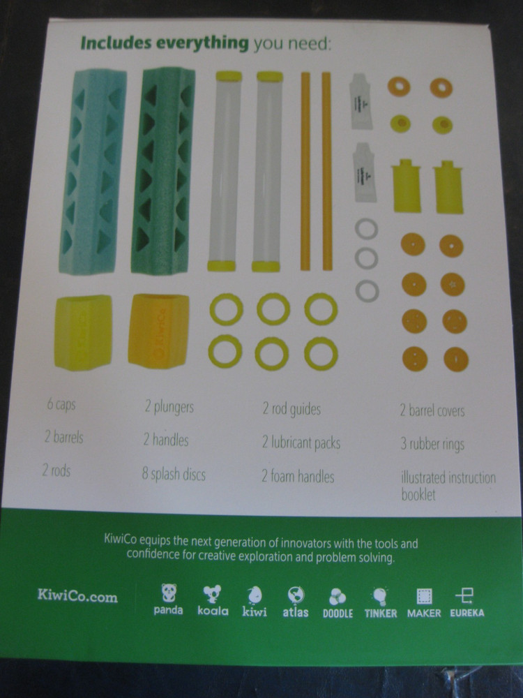 KIWI CO.SPLASH BLASTER EDUCATIONAL ENGINEERING TOY-NEW