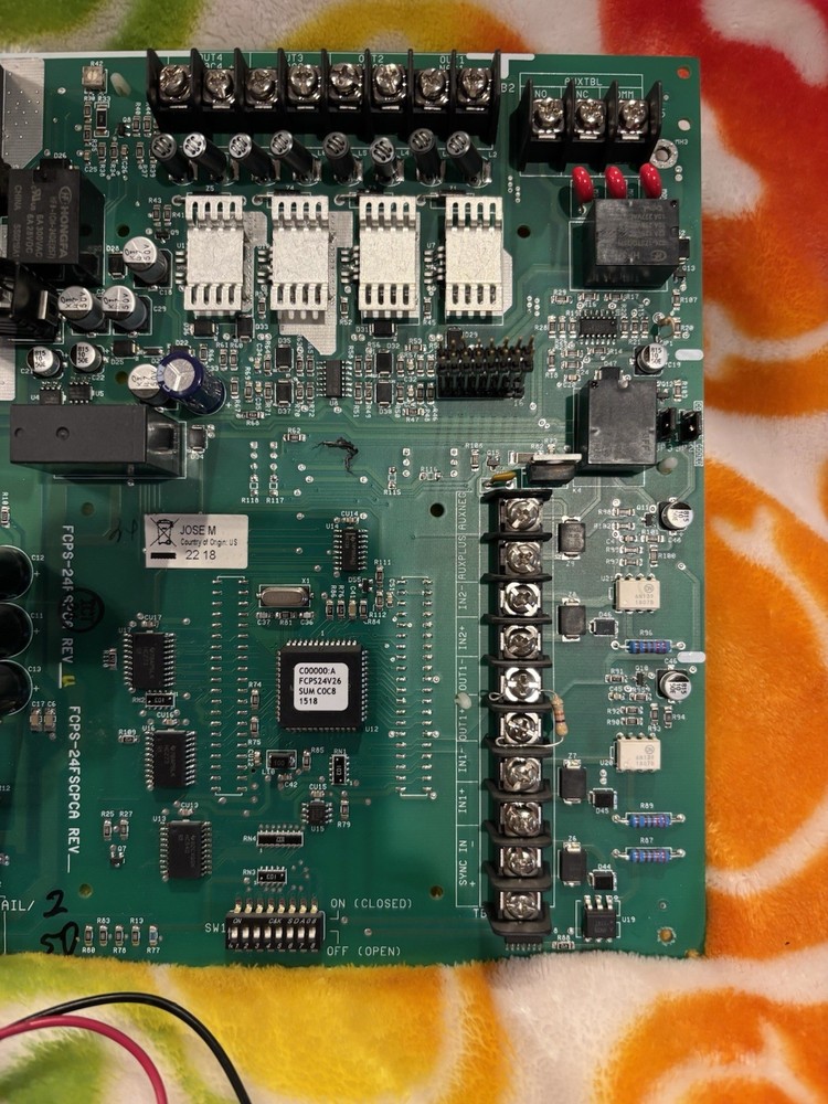 FCPS-24FSPCA Rev U Controller PCB Board Fully Tested